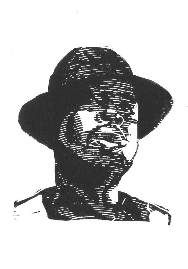 J Dilla Postcard bnw